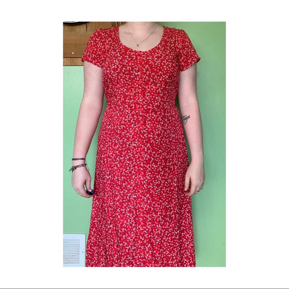 Old Navy Midi Floral Print Dress